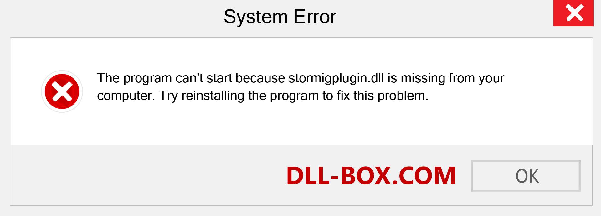  stormigplugin.dll file is missing?. Download for Windows 7, 8, 10 - Fix  stormigplugin dll Missing Error on Windows, photos, images